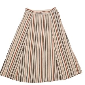 Loft Striped A-Line Skirt